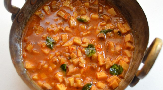 Surna Koot | Spicy Konkani style yam pickle