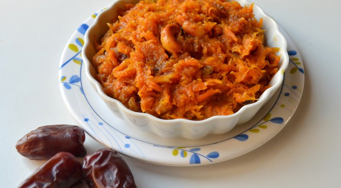 Sugar free Dates Carrot Halwa