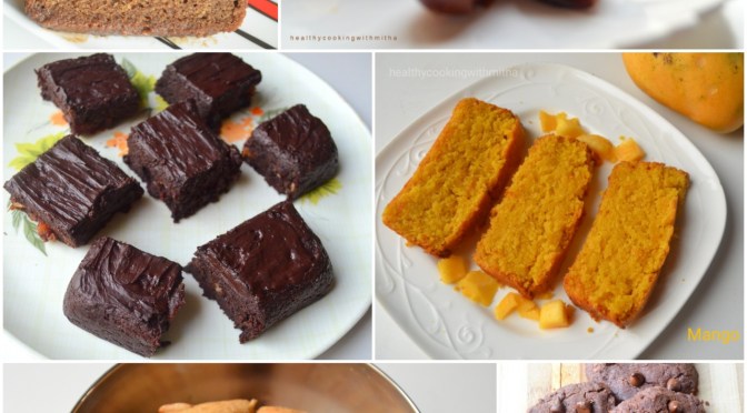 Collection of my healthy cake and cookie recipes
