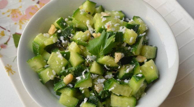 Khamang Kakdi | Seasoned Maharashtrian style Cucumber salad