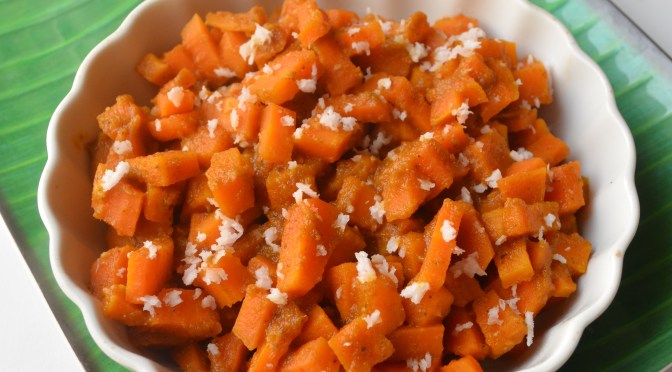 Amma’s Carrot Upkari | with ground masala