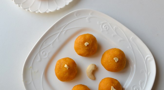 Mango Coconut Ladoos | Healthy version without condensed milk