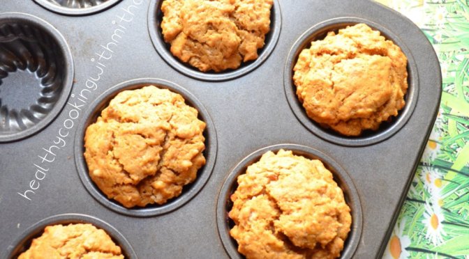 Eggless Wheat Banana Cupcakes | Healthy muffins | Easy recipe